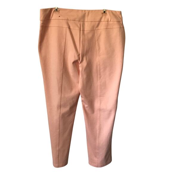 Soho Apparel Ltd Pants Womens Slim Ankle Medium Pink Stretch Four Zip Pockets XL - Picture 2 of 8